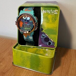 Disney Lilo & Stitch Licensed Flashing LCD Watch w/ collector tin